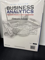 2021 NEW Business Analytics Third Edition Paperback Pearson James R. Evans Book