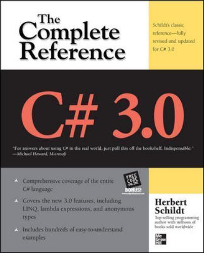 C# 3.0 THE COMPLETE REFERENCE 3/E, Schildt, Herbert, 9780071588416
