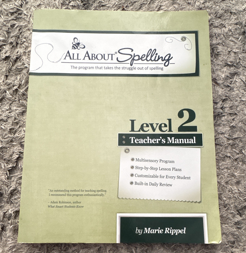 All About Spelling Level 2 Teacher’s Manual Paperback by Marie Rippel (English)