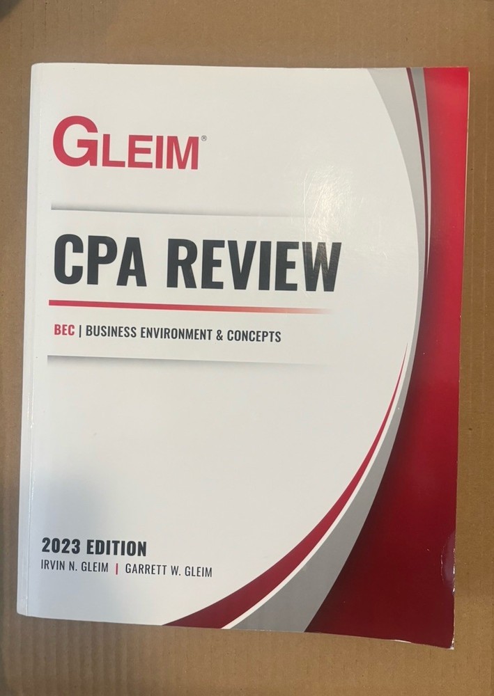 GLEIM CPA Review 2023 PB BEC Business Environment & Concepts