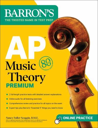 Barron’s Ap Prep Ser.: Music Theory Premium by Nancy Fuller Scoggin and Barron’s