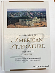 NEW A Companion to American Literature, 3 Volume Set ed S.Belasco hardcover ENG