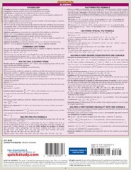 Math Review : A QuickStudy Laminated Reference Guide by Words & Words & Numbers