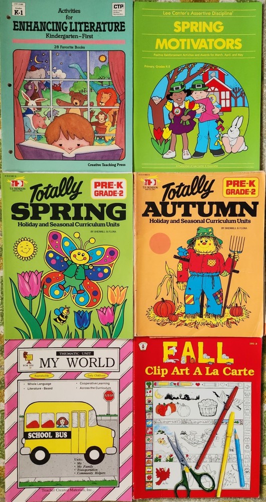 Teacher Reproducible Activity Book Lot Seasonal Theme Unit Motivators Literature