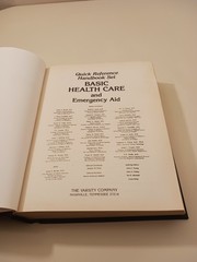 Vintage 1984 Quick Reference Handbook Set Basic Health Care and Emergency Aid
