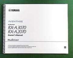 Yamaha RX-A3070 Instruction Manual: Full Color 209 Pages & Protective Covers!
