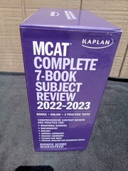 MCAT Complete 7-Book Subject Review 2022-2023 Box Set w/Quicksheets VG Clean