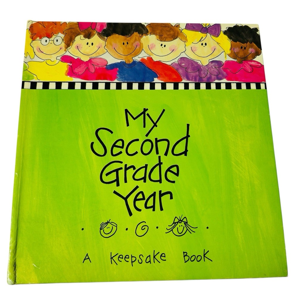 My Second Grade Year Hardcover Spiral Bound School Journal Scrapbook 2002