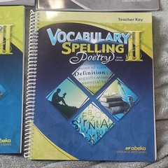 Abeka Vocabulary Spelling Poetry II Student Book Quizzes Quiz Key Teacher Key