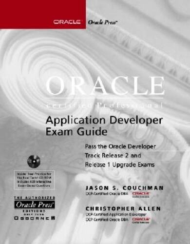 Oracle Certified Professional Application Developer Exam Guide with CDROM – GOOD