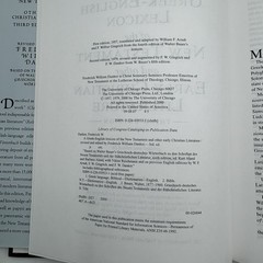 Danker GREEK-ENGLISH LEXICON OF THE NEW TESTAMENT 3rd Edition 2000