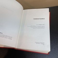 Thermodynamics by N.A. Gokcen, VTG Hardcover Text 1975, Techscience Inc Physics