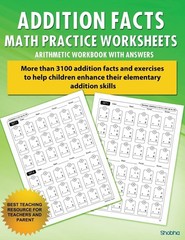 Addition Facts Math Practice Worksheet Arithmetic Workbook With Answers: Dai…
