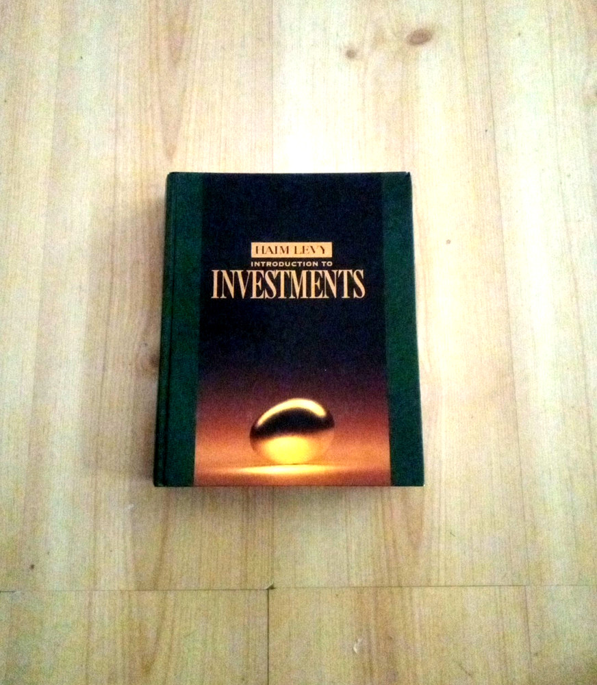 Introduction to Investments by Haim Levy (1995, Hardcover)