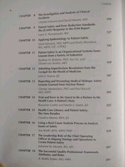 THE PATIENT SAFETY HANDBOOK By Barbara J. Youngberg & Martin J. Hatlie