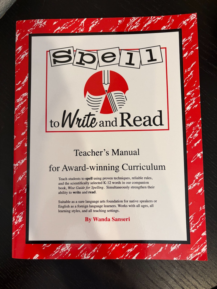 Spell to Write and Read Teacher’s Manual with spelling rule and phonogram cards